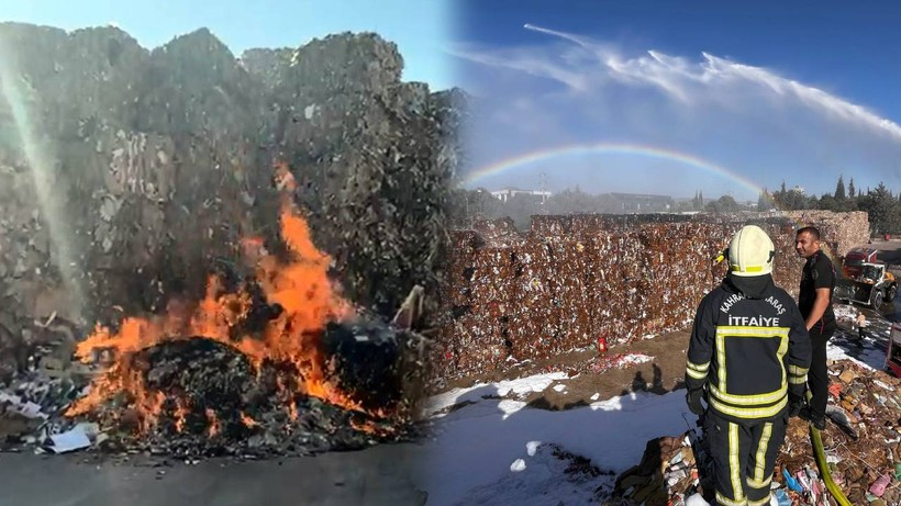 Kahramanmaraş'ta Kağıt Fabrikasında Korkutan Yangın