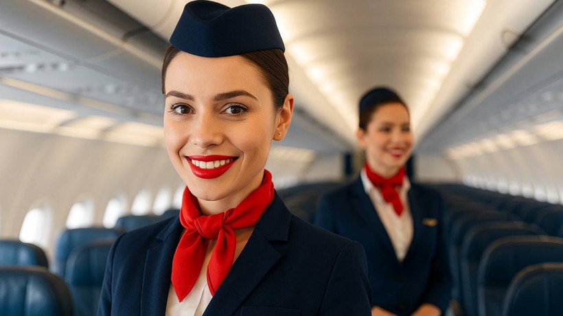 Hosteslerin Uçakta Kırmızı Ruj Sürmesinin Gerçek Nedeni Ortaya Çıktı! Sadece Estetik Değilmiş
