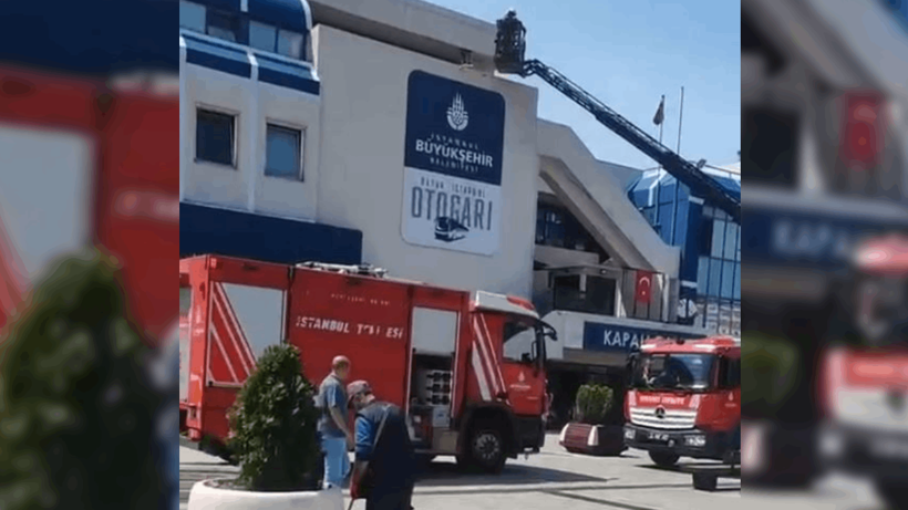 Bayram Öncesinde İstanbul Otogarı'nda Yangın Paniği!