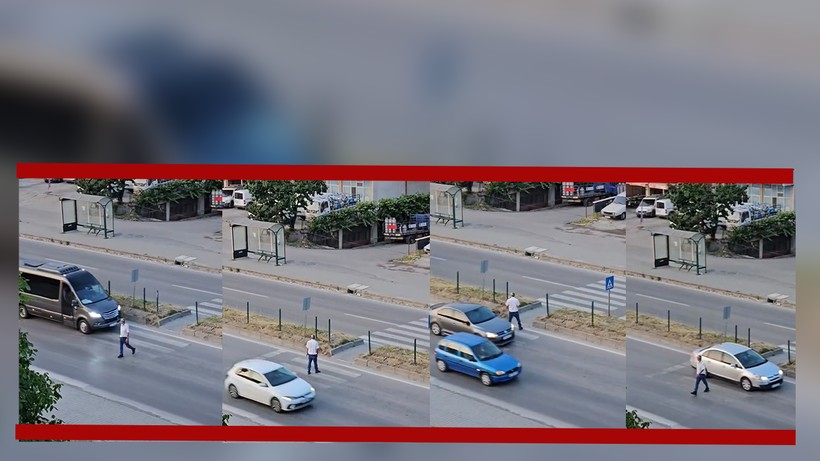 Trafiğin Tam Ortasında Ölüm Oyunu! Görenler Ne Yapacağını Şaşırdı
