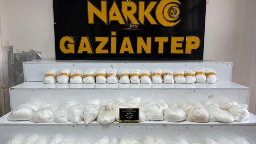 Gaziantep'te Uyuşturucu Operasyonu: 58 Kilo Metamfetamin Ele Geçirildi