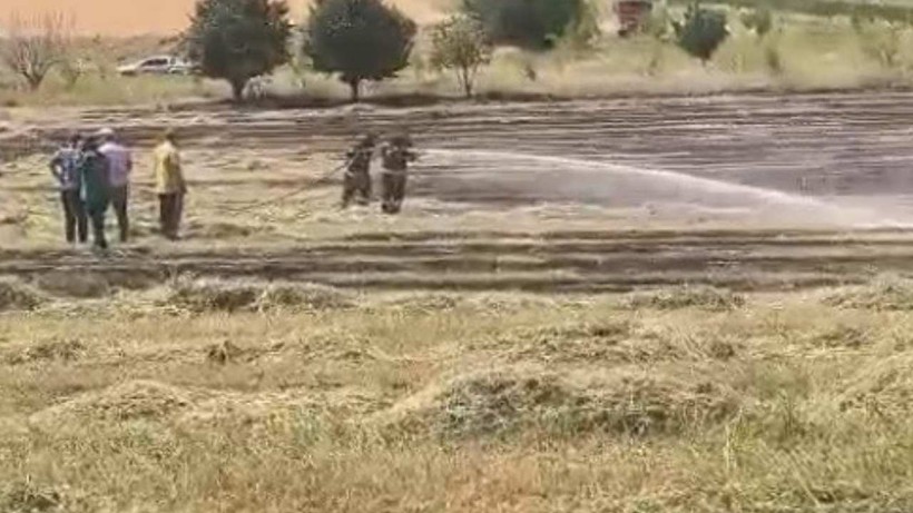 Bilecik'te Çıkan Anız Yangını Söndürüldü