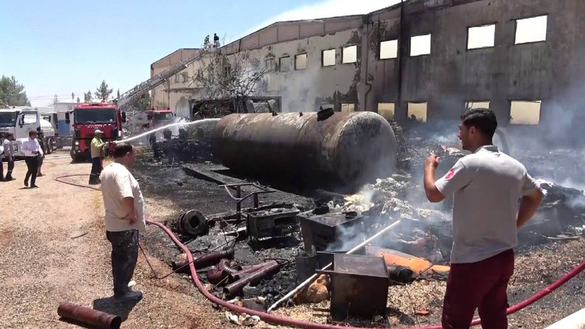 Adıyaman OSB’de Fabrika Yangını Korkuttu