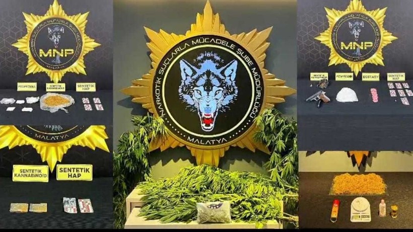 Malatya'da Zehir Tacirlerine Darbe: 9 Gözaltı