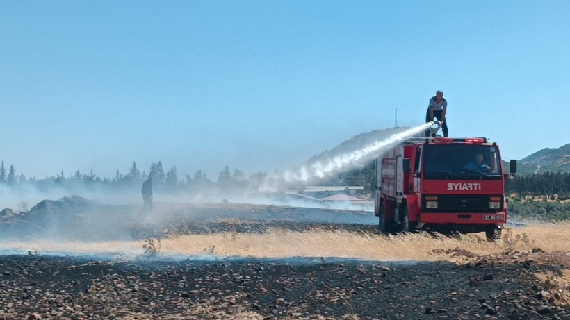 Gaziantep'te Anız Yangını Kontrol Altında