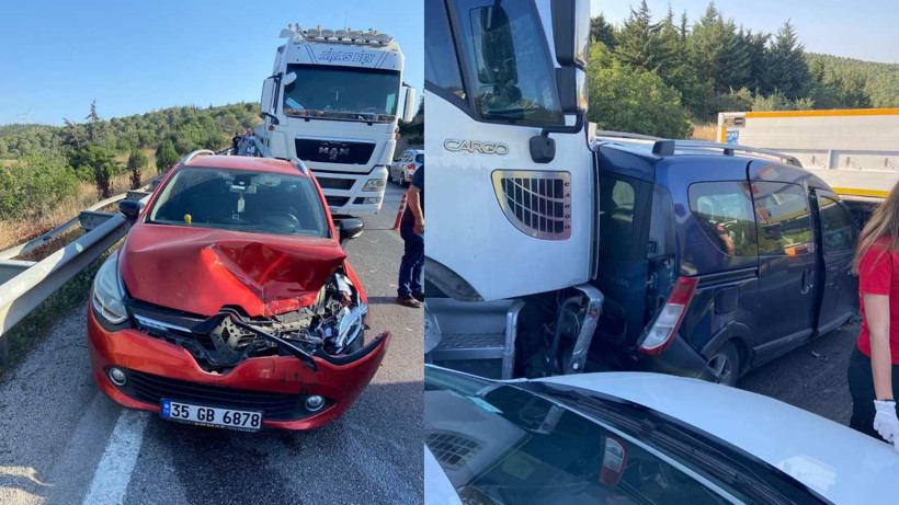 Zincirleme Kazada 6 Araç Birbirine Girdi