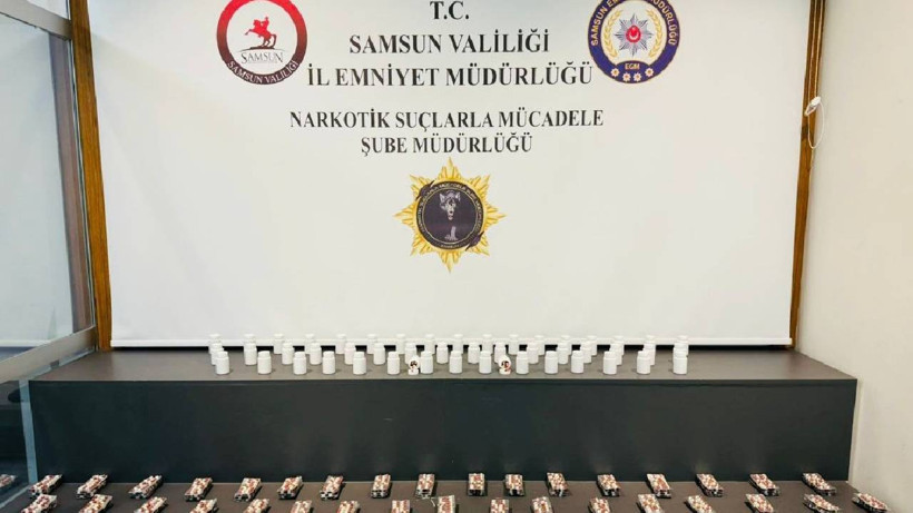 Samsun’da Uyuşturucu Operasyonu: Binlerce Sentetik Ecza Ele Geçirildi
