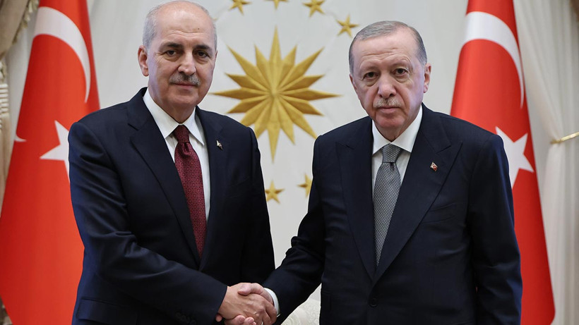 Cumhurbaşkanı Erdoğan, TBMM Başkanı Kurtulmuş'u Kabul Etti