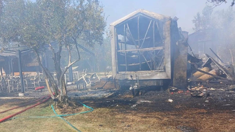 Ayvacık’ta Restoran Mutfağında Korkutan Yangın