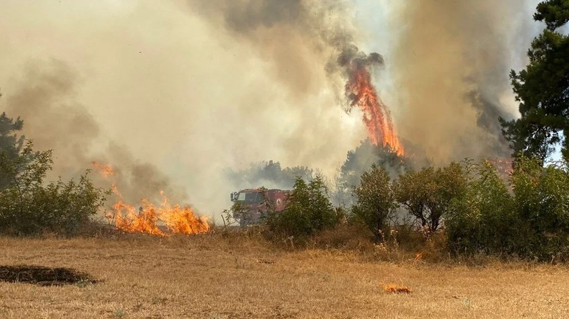 Çanakkale'deki Orman Yangını Kontrol Altında