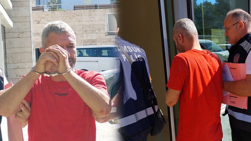 Samsun'da Erkek Dehşeti! Eşine ve Kızına Kabusu Yaşattı, Polise Bıçak Çekti