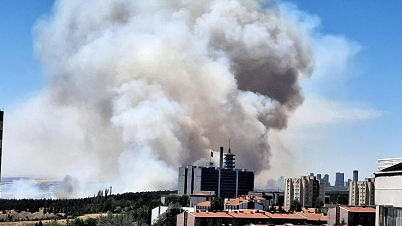 Ankara'daki Yangın Kontrol Altında