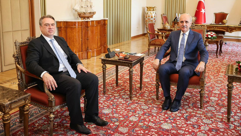 Numan Kurtulmuş, AB Türkiye Delegasyonu Başkanı Ossowski ile Görüştü