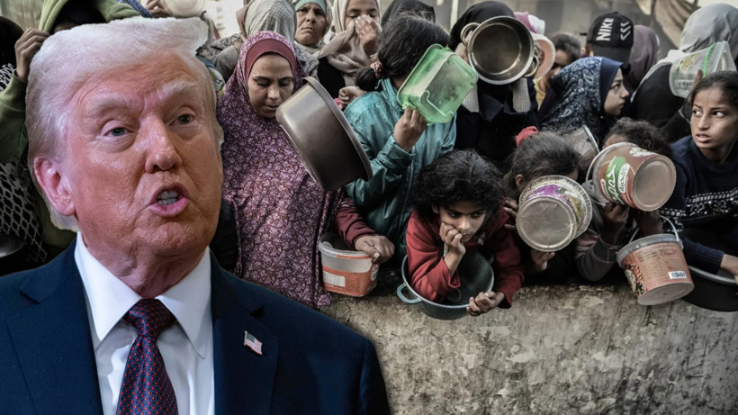 Trump'tan Skandal Açıklama! 'Gazze'de Çocuklar Aç Görünüyor'