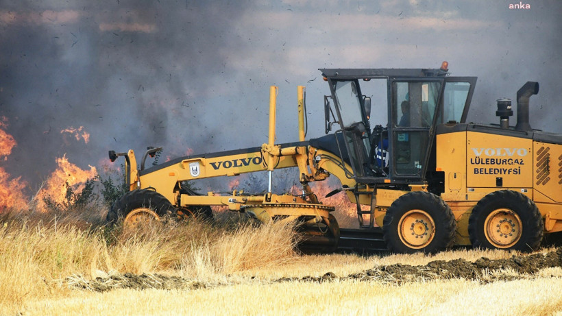 Lüleburgaz'da 70 Hektarlık Alan Kül Oldu