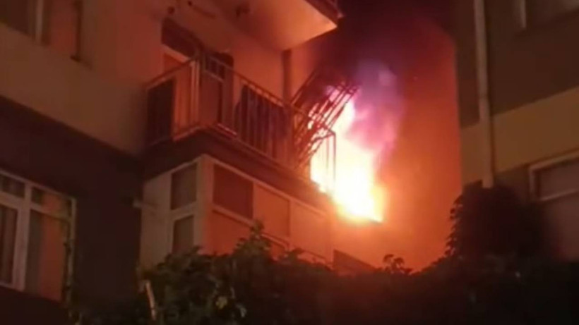 Ankara'da 7 Katlı Apartmanda Yangın Paniği