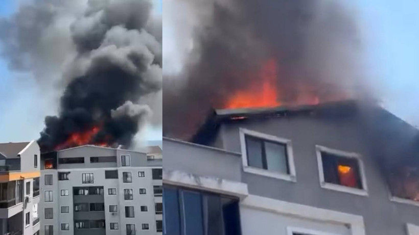 Bursa’da 6 Katlı Apartmanda Yangın Paniği