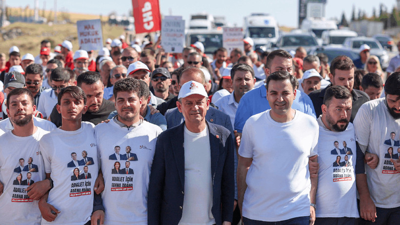 CHP Lideri Özgür Özel, Adana'dan Silivri'ye Başlatılan Yürüyüşe Katıldı