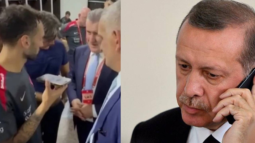 Milli Maç Biter Bitmez Aradı! Cumhurbaşkanı Erdoğan’dan Hakan Çalhanoğlu’nu Terleten Uyarı: Bakın Kaptan Ne Demiş?