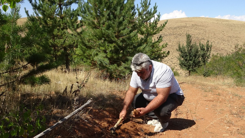 Toprak Altında Saklı Servet: Taşların Arasından Tek Tek Ayıklıyor, Gramı Altınla Yarışıyor