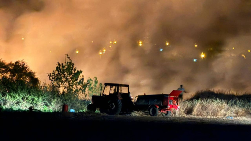 Keşan'da Anız Yangını Ormana Sıçramadan Söndürüldü