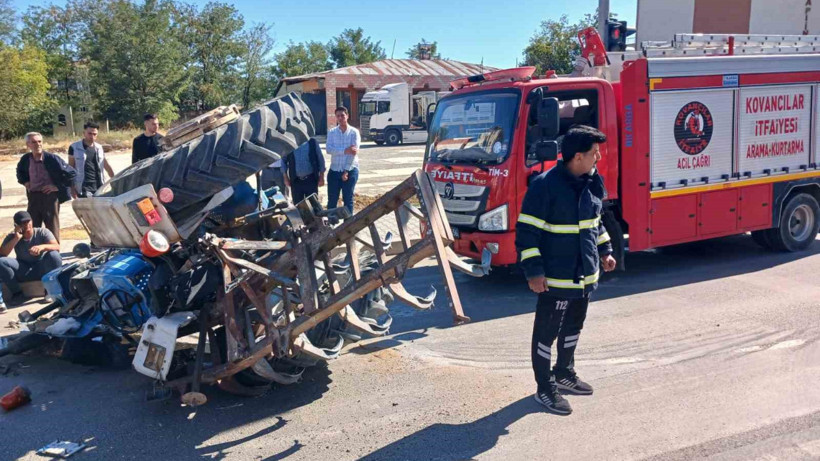 Elazığ’da Traktör Devrildi! 2 Yaralı