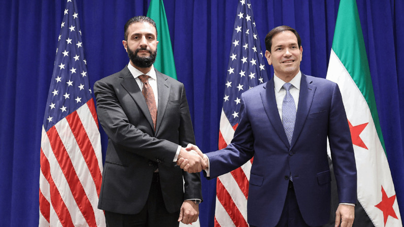 Suriye Cumhurbaşkanı Şara, ABD Dışişleri Bakanı Rubio ile Görüştü