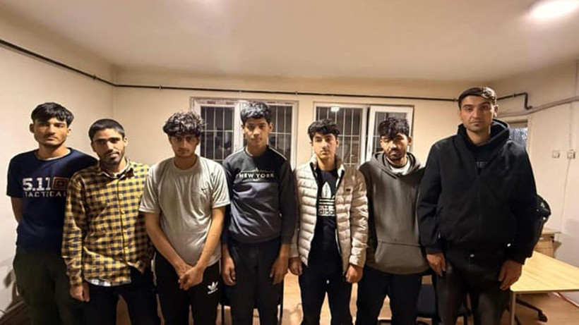 Amasya'da 8 Düzensiz Göçmen Yakalandı