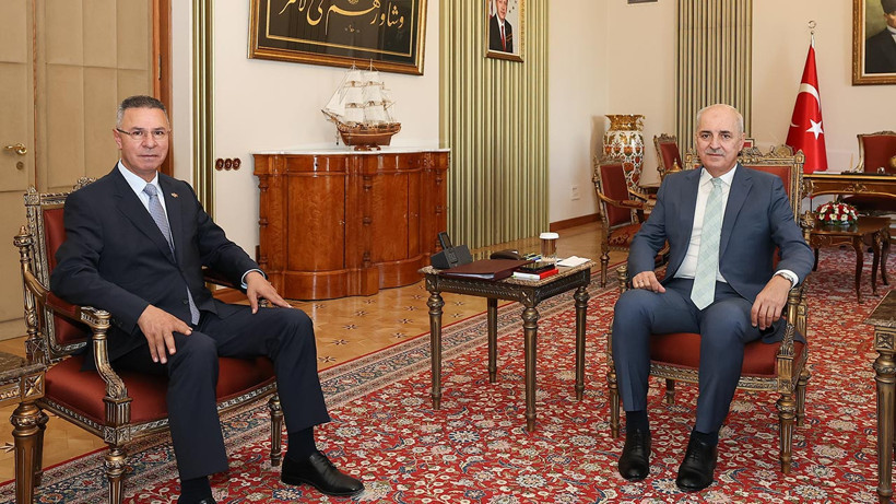 Kurtulmuş, Filistin'in Ankara Büyükelçisi Mustafa ile Görüştü