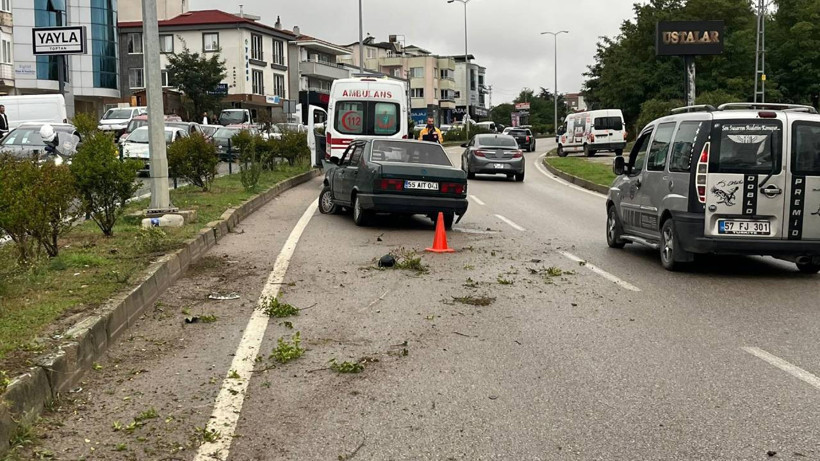 Sinop’ta 6 Araç Birbirine Girdi: 1 Kişi Yaralandı