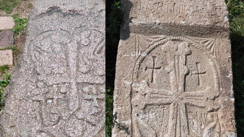 Van'da Tarihi Operasyon: Bizans Dönemine Ait İki Kabartma Taş Stel Bulundu