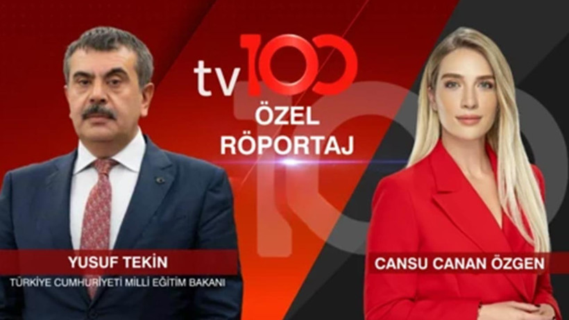 Milli Eğitim Bakanı Yusuf Tekin, tv100'de Merak Edilen Soruları Yanıtlayacak
