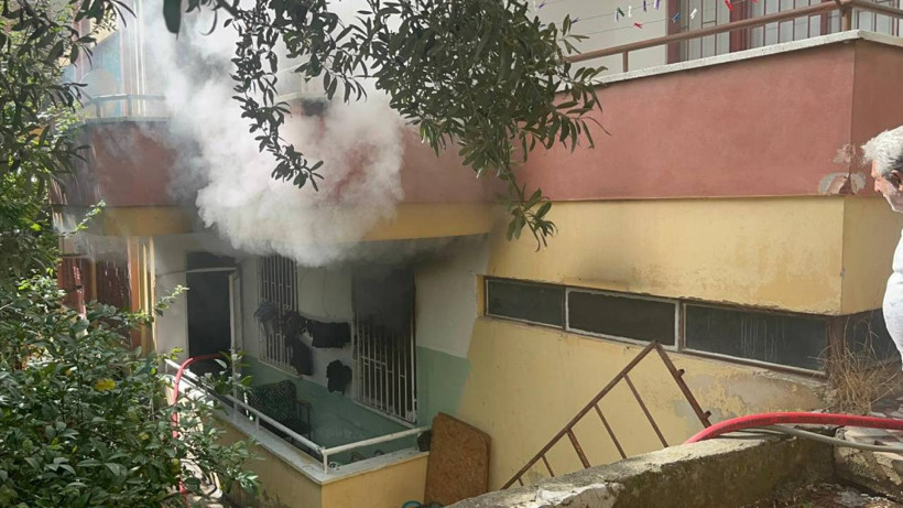 Alanya’da Apartman Dairesinde Yangın Paniği