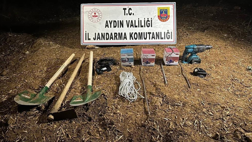 Aydın'da Kaçak Kazı Yapanlara Suçüstü! Yakayı Ele Verdiler