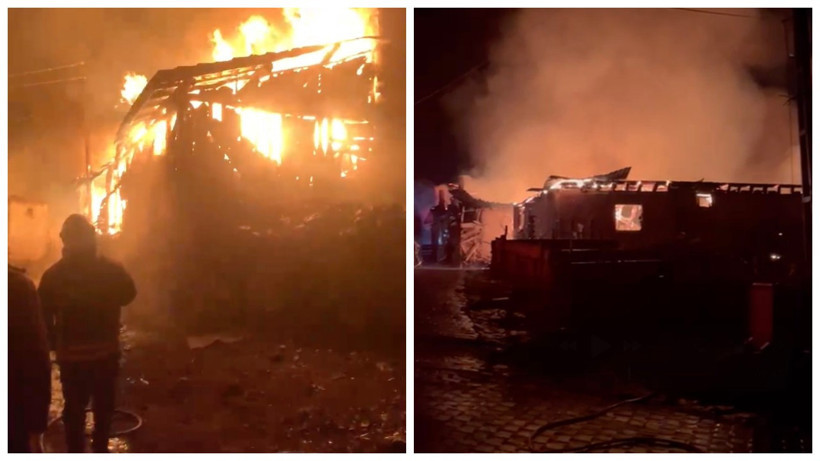 Çorum'un İskilip İlçesinde Üç Ev Alevlere Teslim Oldu