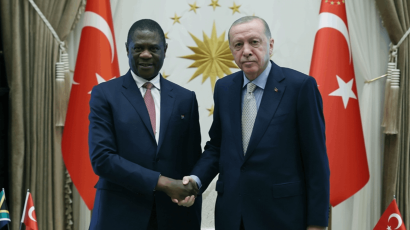 Cumhurbaşkanı Erdoğan Güney Afrika Cumhuriyeti Cumhurbaşkanı Yardımcısı ile Görüştü