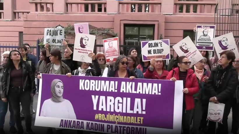 Rojin Kabaiş İçin Bakanlık Önünde Adalet Nöbeti: 'İktidarın Koruduğu Tek Şey Katillerin Düzeni'