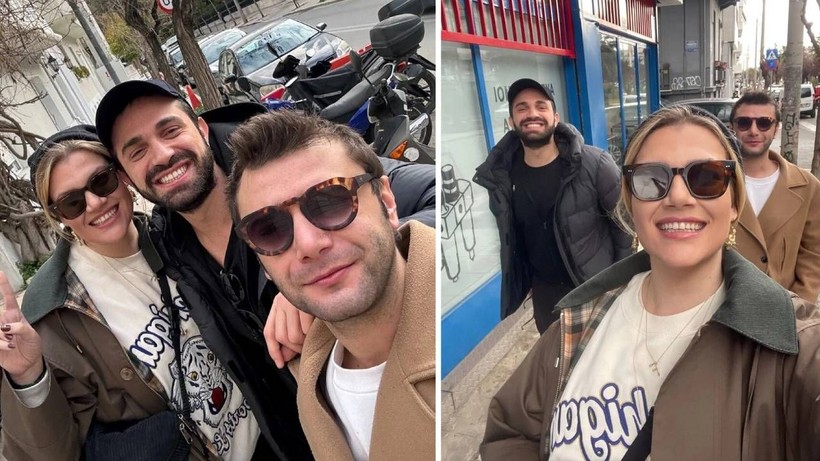 Atina Tatilinden Romantik Kareler... Aşklarını İlan Ettiler - Resim: 3