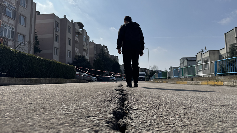 Kocaeli'de Büyük Panik, İstinat Duvarı Kaydı - Resim : 1