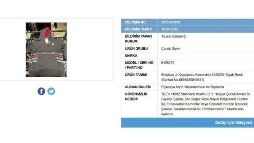 Beşiktaş’ın Lisanslı Ürününde Ortaya Çıktı! Yasak Geldi: Mağazalardan Apar Topar Toplatılıyor - Resim: 3