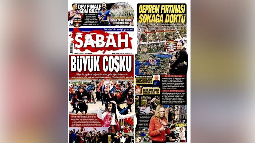 İstanbul'daki 6.2 Şiddetindeki Sarsıntı Manşetlerde: Gazeteler Depremi Böyle Gördü - Resim: 5
