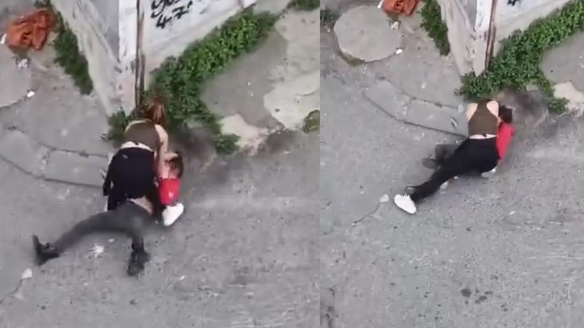 İki Sokak İki Dehşet! Biri Kafasında Şişe Kırdı, Diğeri Üstüne Çıkıp Tokatladı - Resim : 1