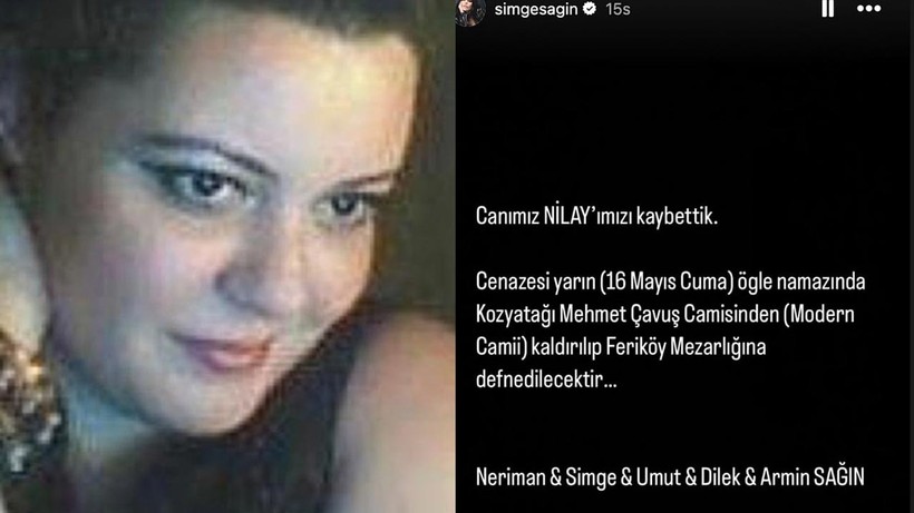 En Yakınındaki İsmi Kaybetti… Simge Sağın’dan Yürek Yakan Paylaşım - Resim : 1