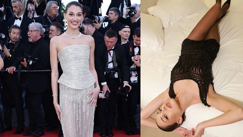 Dilan Çiçek Deniz'den Cannes'da Cesur Poz! Transparan Tarzı Olay Oldu - Resim : 2