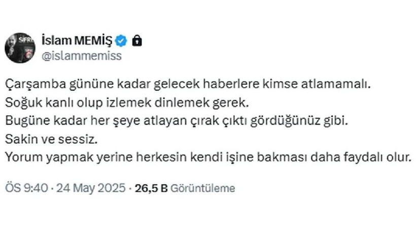 İslam Memiş: Altında Çarşamba Gününe Hazır Olun - Resim: 4