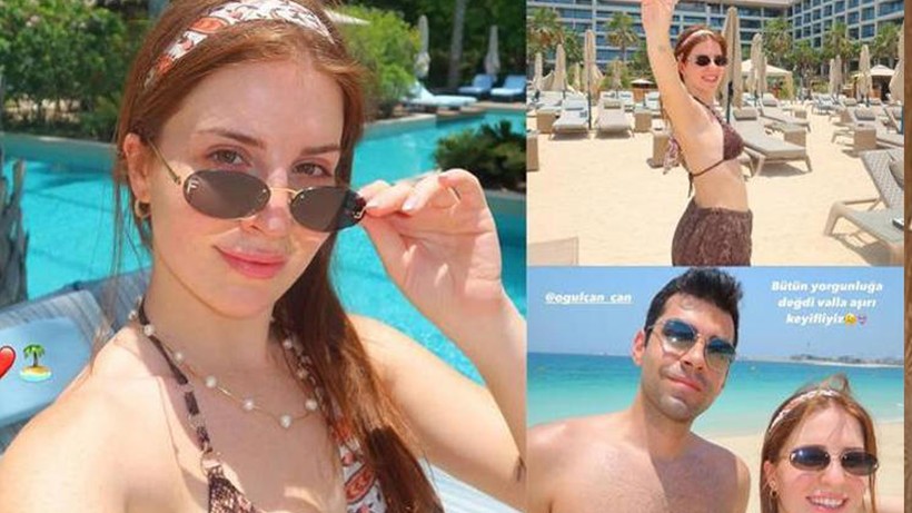 Sihirli Annem'in 'Çilek Kızı' Zeynep Özkaya'dan Sosyal Medyaya Damga Vuran Balayı Pozu! Çiçeği Burnunda Gelin Hayran Bıraktı - Resim : 4