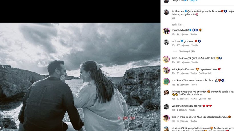 'Yalı Çapkını'nın Sunası Beril Pozam'dan Eşi Ersin Arıcıya Romantik Kutlama - Resim : 3