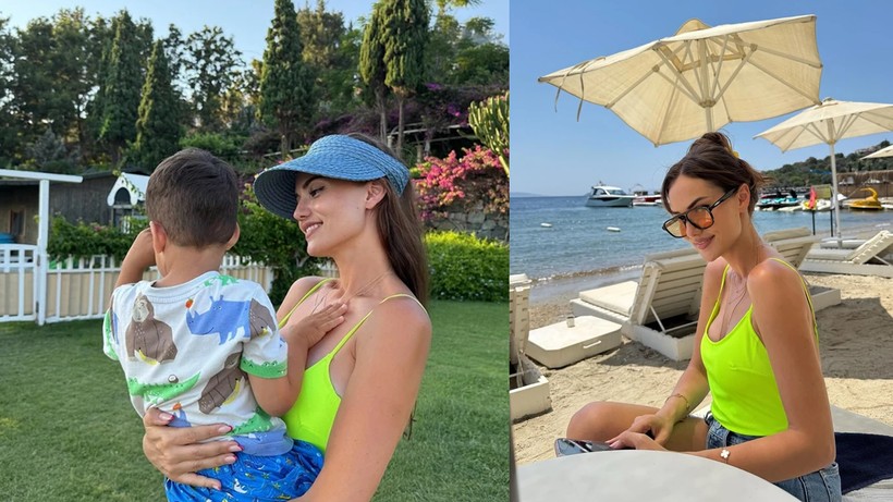Fahriye Evcen’den 130 Bin Beğeni Toplayan Poz! Peş Peşe Sıraladı, Bir Tanesi Gündem Oldu - Resim : 2