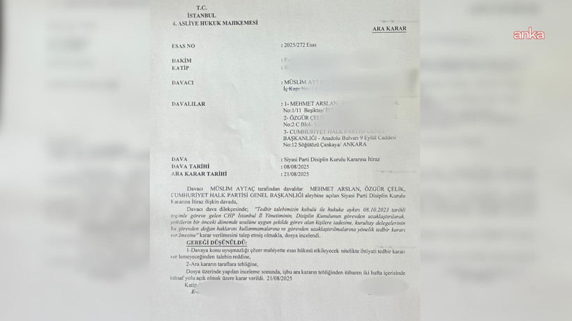 CHP'nin Kongre İptali Hakkında Yeni Ayrıntı: O Mahkeme 'Kayyım' Talebini Reddetmiş - Resim : 2