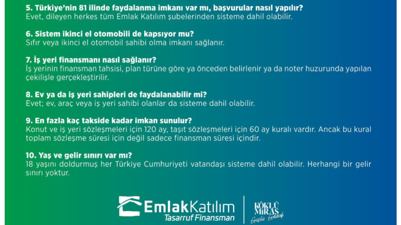 10 Soruda Emlak Katılım Tasarruf Finansman Sistemi: Tüm Detaylar Belli Oldu - Resim : 5